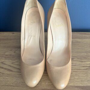 Christian Labouitin Bianca 120 leather Neutral pumps